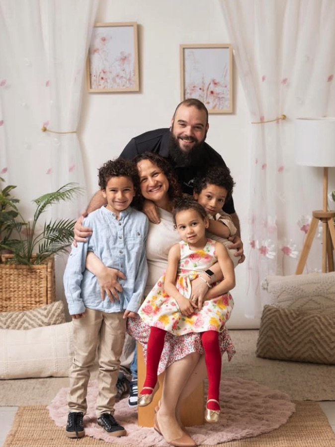 Tchaina, Rafael, Miguel, Lucas e Helena